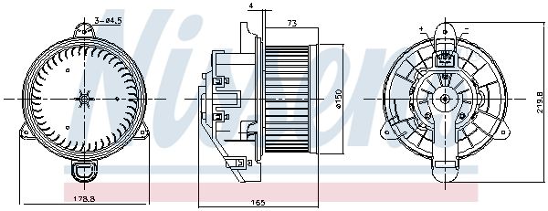 Nissens 87536 Вентилятор салону