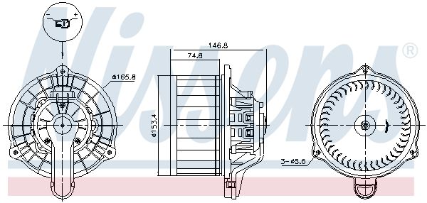 Nissens 87564 Вентилятор салону