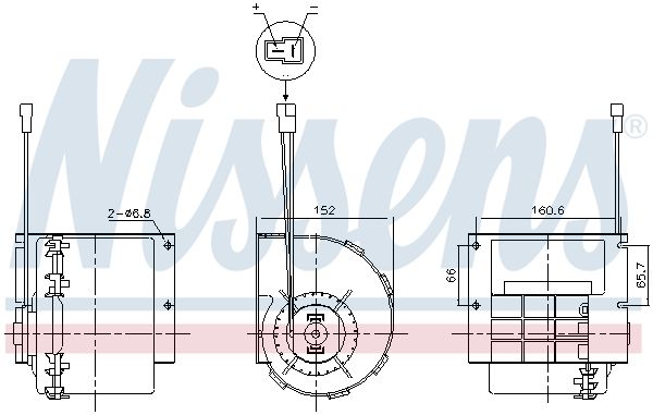 Nissens 87613 Вентилятор салону
