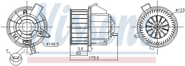 Nissens 87617 Компресор салону