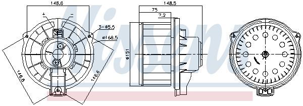 Nissens 87620 Вентилятор салону