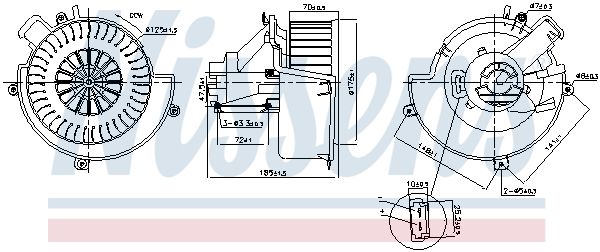 Nissens 87624 Вентилятор салону