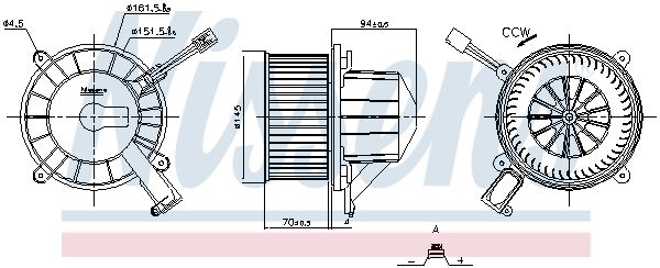Nissens 87638 Компресор салону