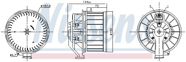 Nissens 87646 Компресор салону