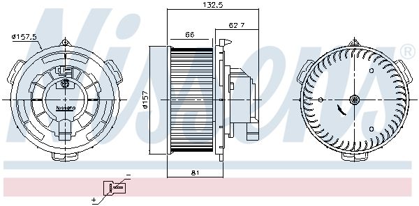 Nissens 87650 Вентилятор салону
