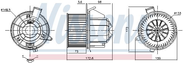 Nissens 87679 Вентилятор салону