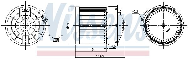 Nissens 87722 Вентилятор салону