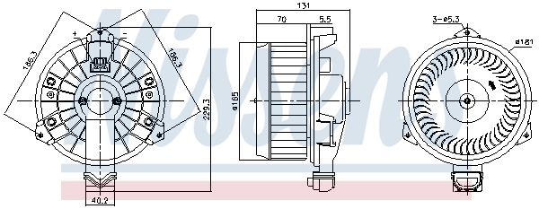 Nissens 87739 Вентилятор салону