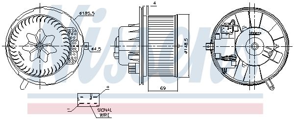 Nissens 87762 Вентилятор салону