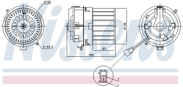 Nissens 87791 Вентилятор салону