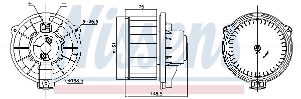 Nissens 87795 Вентилятор салону