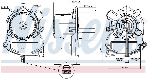 Nissens 87801 Вентилятор салону