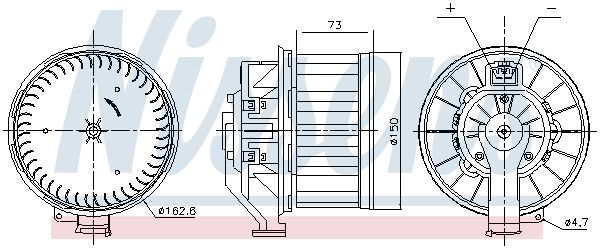 Nissens 87803 Вентилятор салону