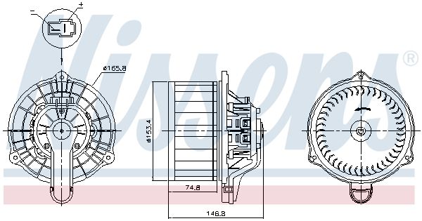 Nissens 87815 Вентилятор салону