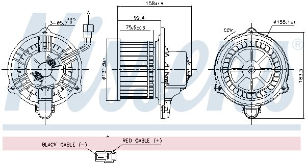 Nissens 87820 Вентилятор салону