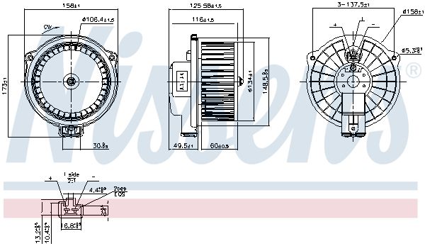 Nissens 87845 Вентилятор салону