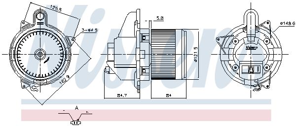 Nissens 87846 Вентилятор салону