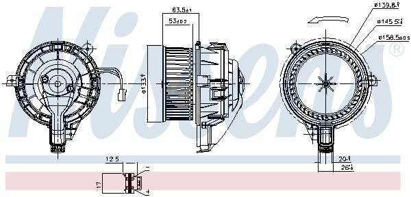 Nissens 87852 Вентилятор салону