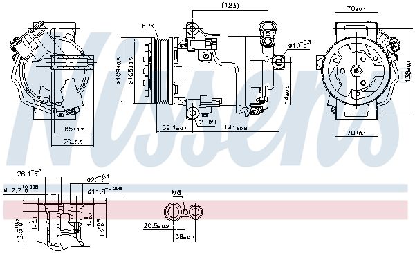 Nissens 890006 Компресор кондиціонера First Fit