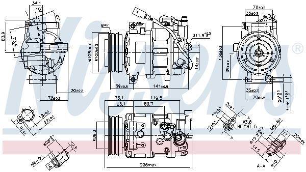 Nissens 890048 Компресор кондиціонера First Fit