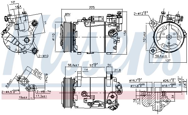 Nissens 890099 Компресор кондиціонера First Fit