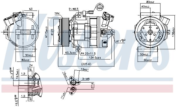 Nissens 890138 Компресор кондиціонера First Fit