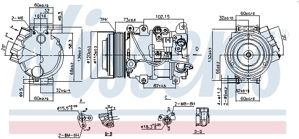 Nissens 890141 Компресор кондиціонера First Fit