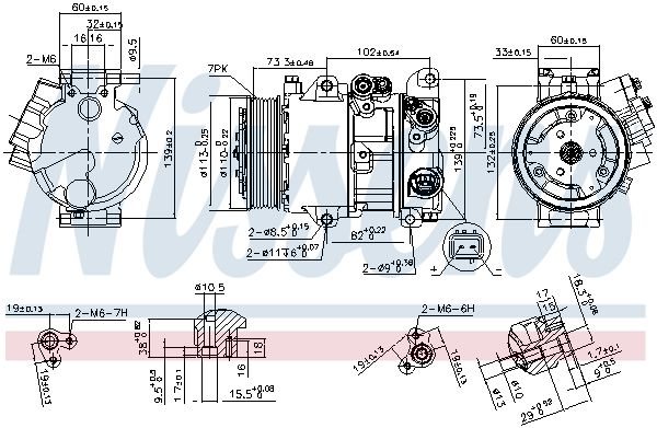 Nissens 890144 Компресор кондиціонера First Fit