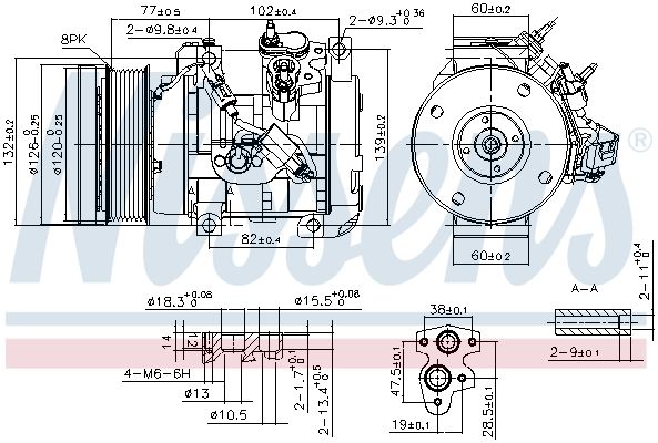 Nissens 890153 Компресор кондиціонера First Fit