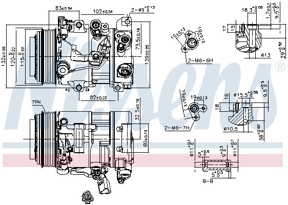 Nissens 890156 Компресор кондиціонера First Fit