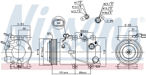 Nissens 890174 Компресор кондиціонера First Fit