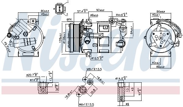 Nissens 890210 Компресор кондиціонера First Fit