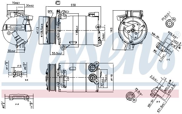 Nissens 890213 Компресор кондиціонера First Fit