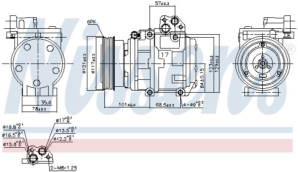 Nissens 890234 Компресор кондиціонера First Fit