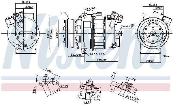 Nissens 890269 Компресор, система кондиціонування повітря