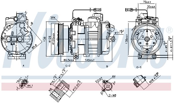 Nissens 89027 Компресор кондиціонера First Fit