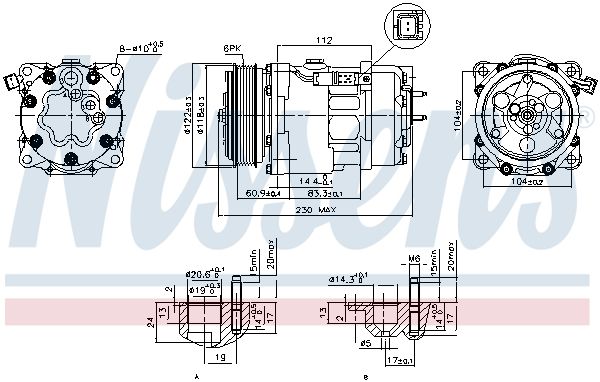 Nissens 89032 Компресор кондиціонера First Fit