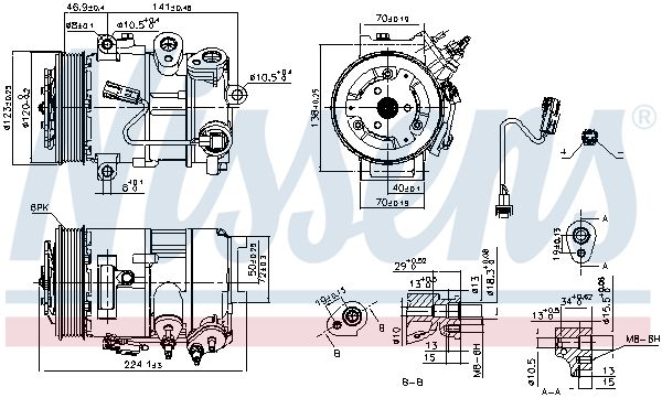 Nissens 890375 Компресор кондиціонера First Fit
