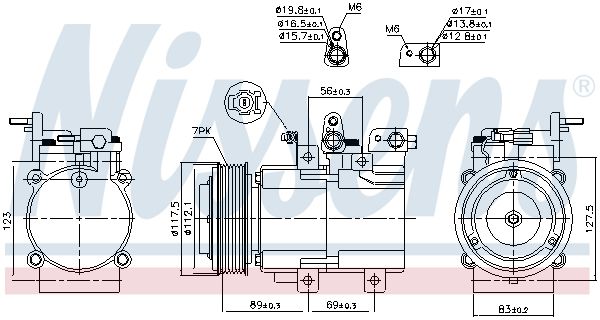 Nissens 890395 Компрессор кондиціонера First Fit