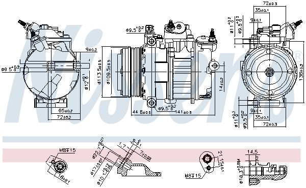 Nissens 890419 Компресор кондиціонера First Fit