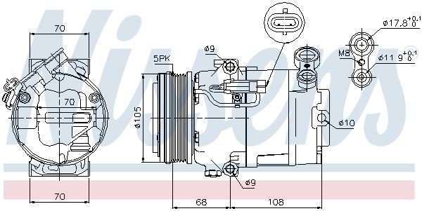 Nissens 89050 Компресор кондиціонера First Fit