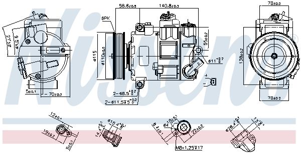 Nissens 890632 Компресор кондиціонера First Fit