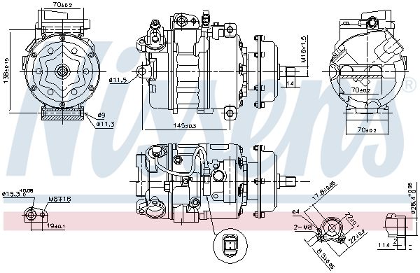 Nissens 890635 Компресор кондиціонера First Fit