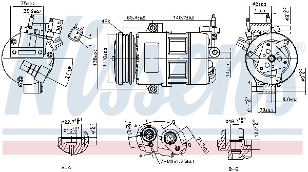 Nissens 890639 Компресор кондиціонера First Fit