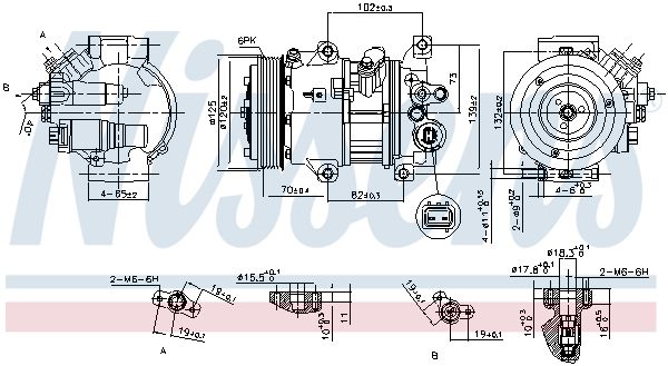 Nissens 890650 Компресор, система кондиціонування повітря