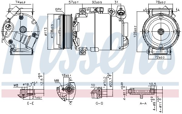 Nissens 890714 Компресор кондиціонера First Fit