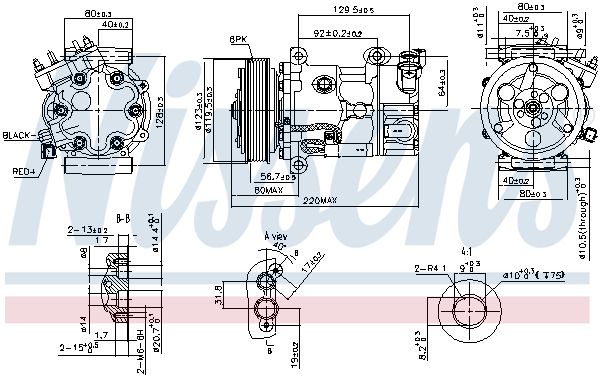 Nissens 890743 Компресор кондиціонера First Fit