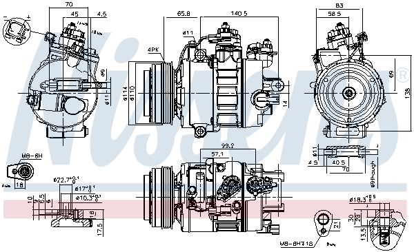 Nissens 890792 Компресор кондиціонера First Fit