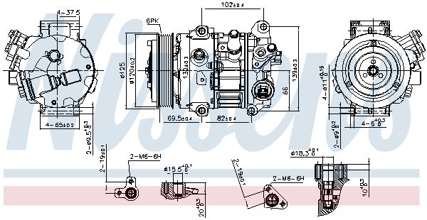 Nissens 890803 Компресор кондиціонера First Fit