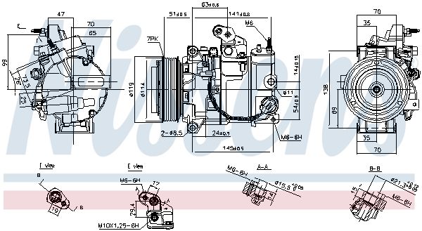 Nissens 890816 Компресор кондиціонера First Fit